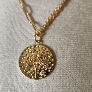 Gold Tone Layered Necklace NWOT